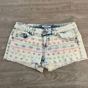 Mossimo Embroidered Denim Shorts